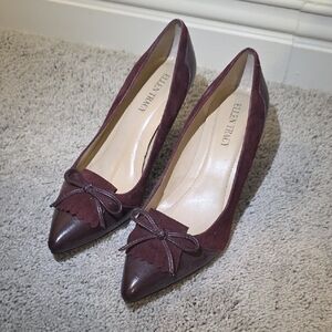 Ellen Tracy Women's Dark Red Heels